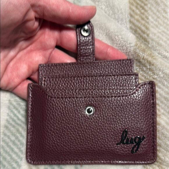 Lug Purple Wallet Compact Pebbled Design - Picture 5 of 5